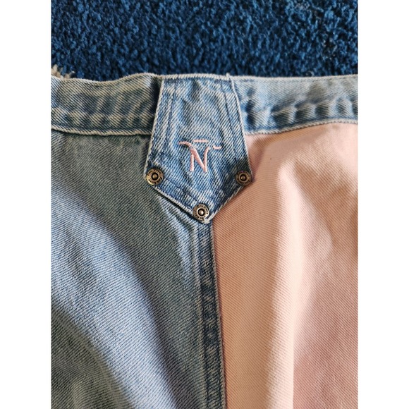Quarter Horse 2 Tone Pink & Denim Jeans Size 17 - Picture 4 of 8
